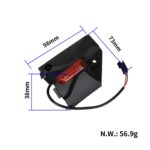 Cubierta de plástico delantera derecha con lámpara para scooter Kukirin G2 Max - Imagen 6