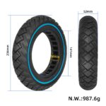 Neumático sólido todoterreno Ulip 10*2.125 con círculo azul (diámetro interior de 141 mm y ranura de 36 mm) - Imagen 2