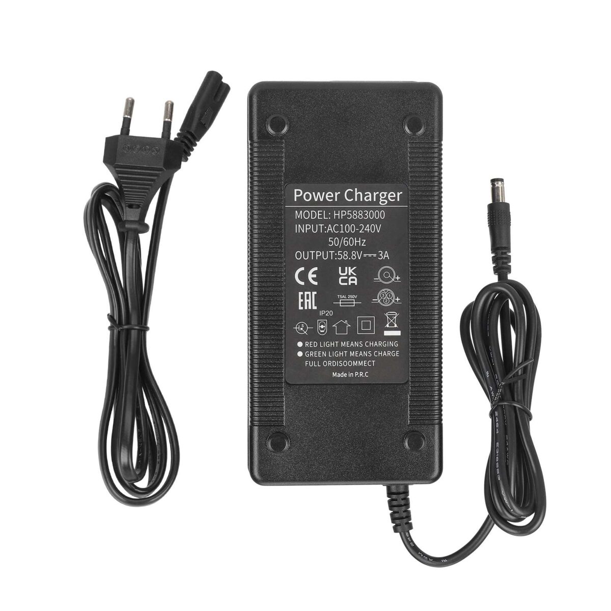 Cargador de 58,8 V 3 A con CC 2,1 (enchufe UE) - Imagen 3