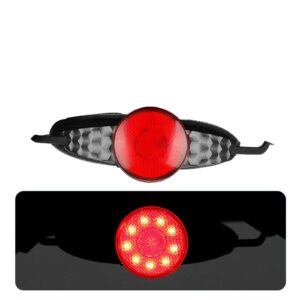 Luz trasera redonda recargable con ajuste para casco
