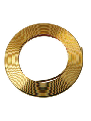 Tira anticolisión galvanizada amarilla de 8 m