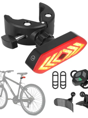 Juego de luces intermitentes recargables Ulip con control remoto, pegatina universal y abrazadera