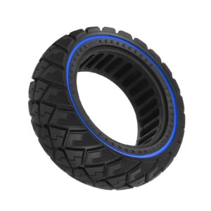 Neumático sólido todoterreno Ulip 90/65-6.5 con forma de diamante y círculo azul