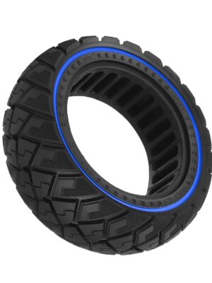 Neumático sólido todoterreno Ulip 90/65-6.5 con forma de diamante y círculo azul