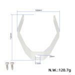 Soporte metálico para guardabarros trasero blanco M365 - Imagen 3