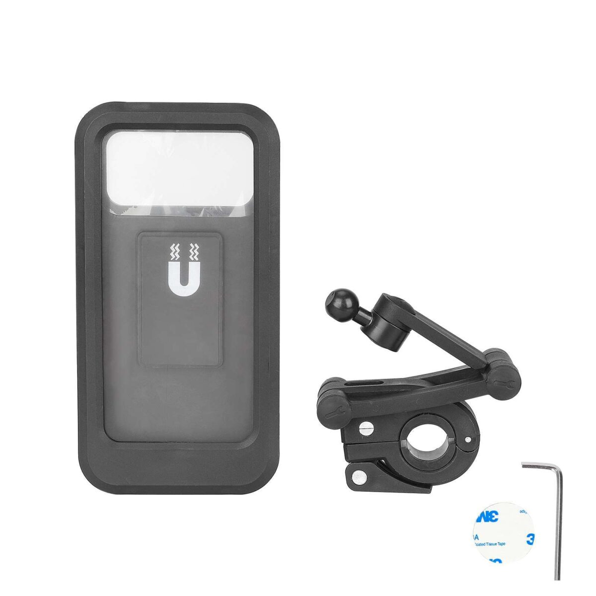 Soporte para teléfono móvil de plástico negro - Imagen 2