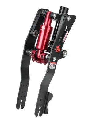 Suspensión delantera Monorim negra y roja para scooters Segway F2/F2Pro/F2Plus