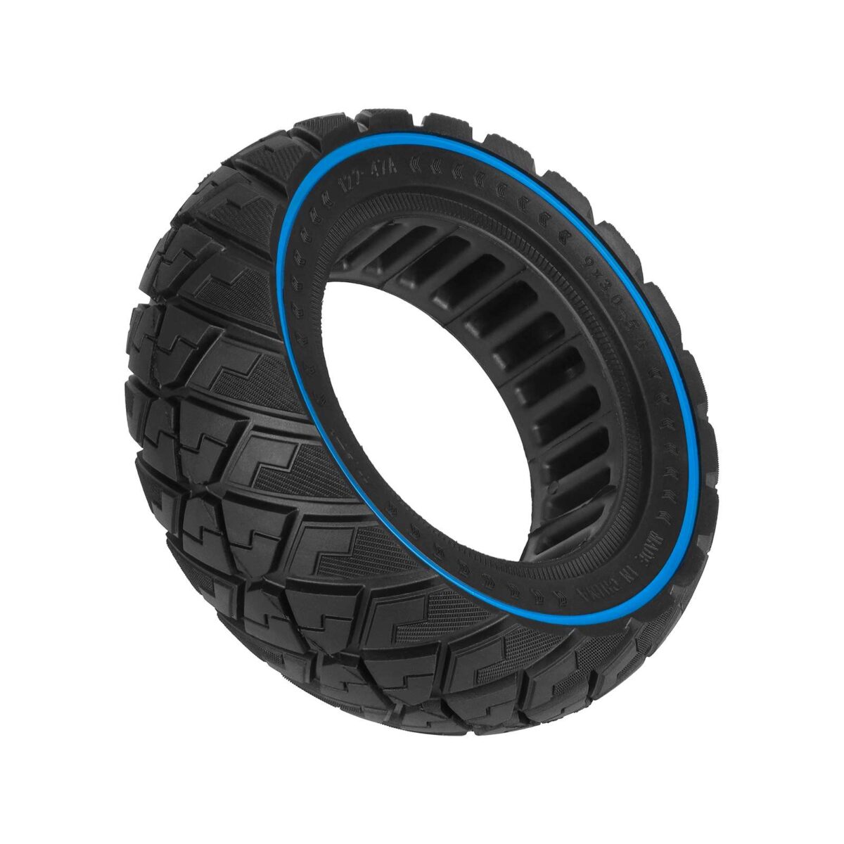 Neumático todoterreno sólido Ulip 9*3.0-5.5 con forma de diamante y círculo azul - Imagen 4