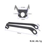 Guardabarros trasero rojo Xiaomi M365 Pro/Pro2 con matrícula integrada (con gancho + soporte metálico pro) - Imagen 3