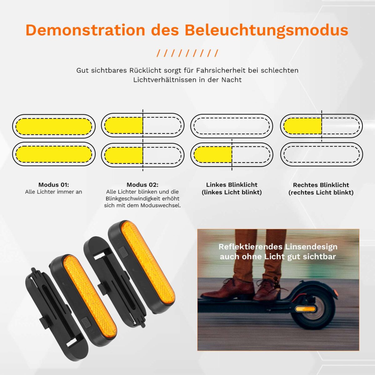 3 juegos de luces intermitentes recargables Ulip con control remoto - Imagen 4