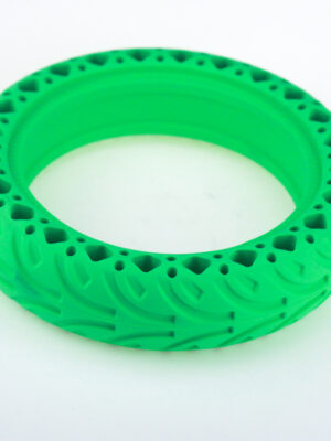 Neumático sólido de caucho de 8 1/2 x 2 (verde)