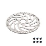 Disco de freno de disco de seis orificios engrosado de 220 mm con 2,9 mm de espesor y 6 tornillos
