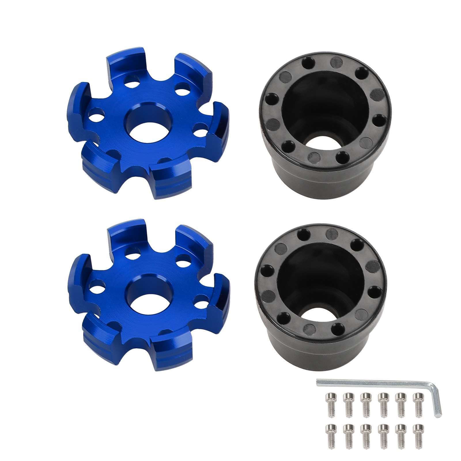 Copa de horquilla delantera de aleación de aluminio azul - Imagen 4