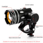 2 faros LED XM-L T6 con manillar para scooters de serie ES/serie G30 Max - Imagen 2
