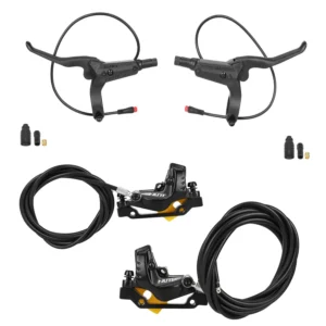 Freno de disco de aceite NUTT delantero izquierdo + trasero derecho (1350 mm + 2200 mm - F160 mm R140 mm) + kit de freno izquierdo y derecho Y5