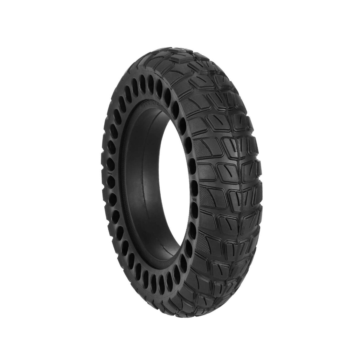 Neumático sólido de caucho negro REF 10*2.5 con ranura de 37 mm - Imagen 5