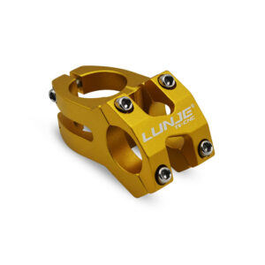 Elevador corto de bicicleta amarillo de 25,4 mm