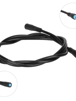 Cable conector M8 impermeable de 60 cm con conector macho/hembra de 4 pines con cabezal azul