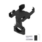 Soporte para teléfono móvil de aleación de aluminio negro