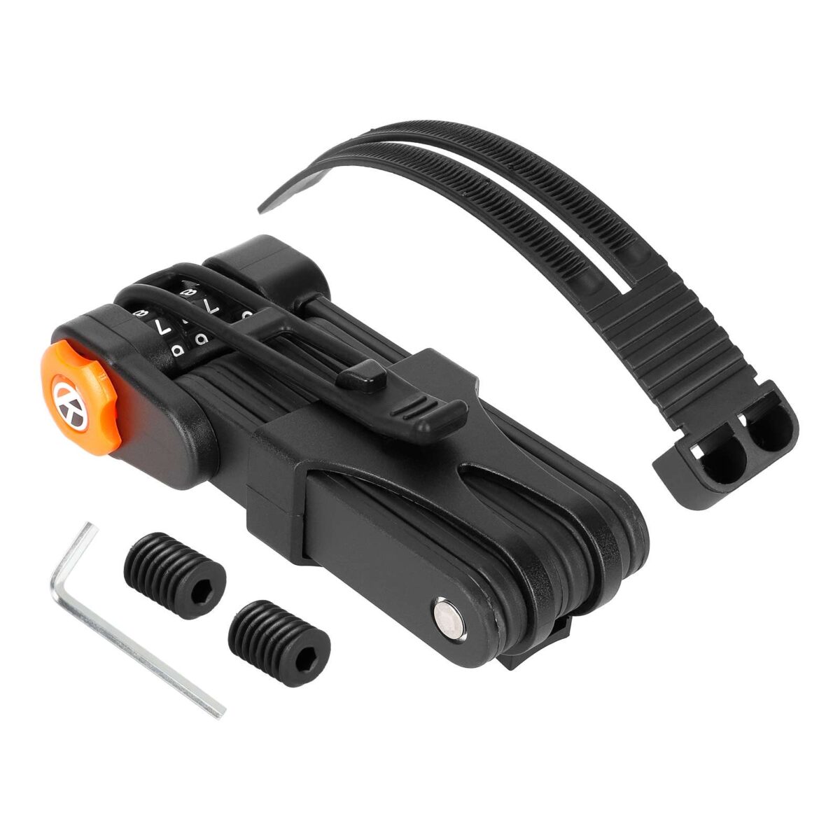 Candado antirrobo plegable con código para bicicleta - Imagen 3