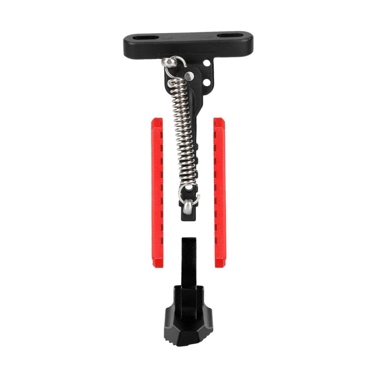 Pata de cabra ajustable V2 Negro-Rojo para patinetes Xiaomi - Imagen 6
