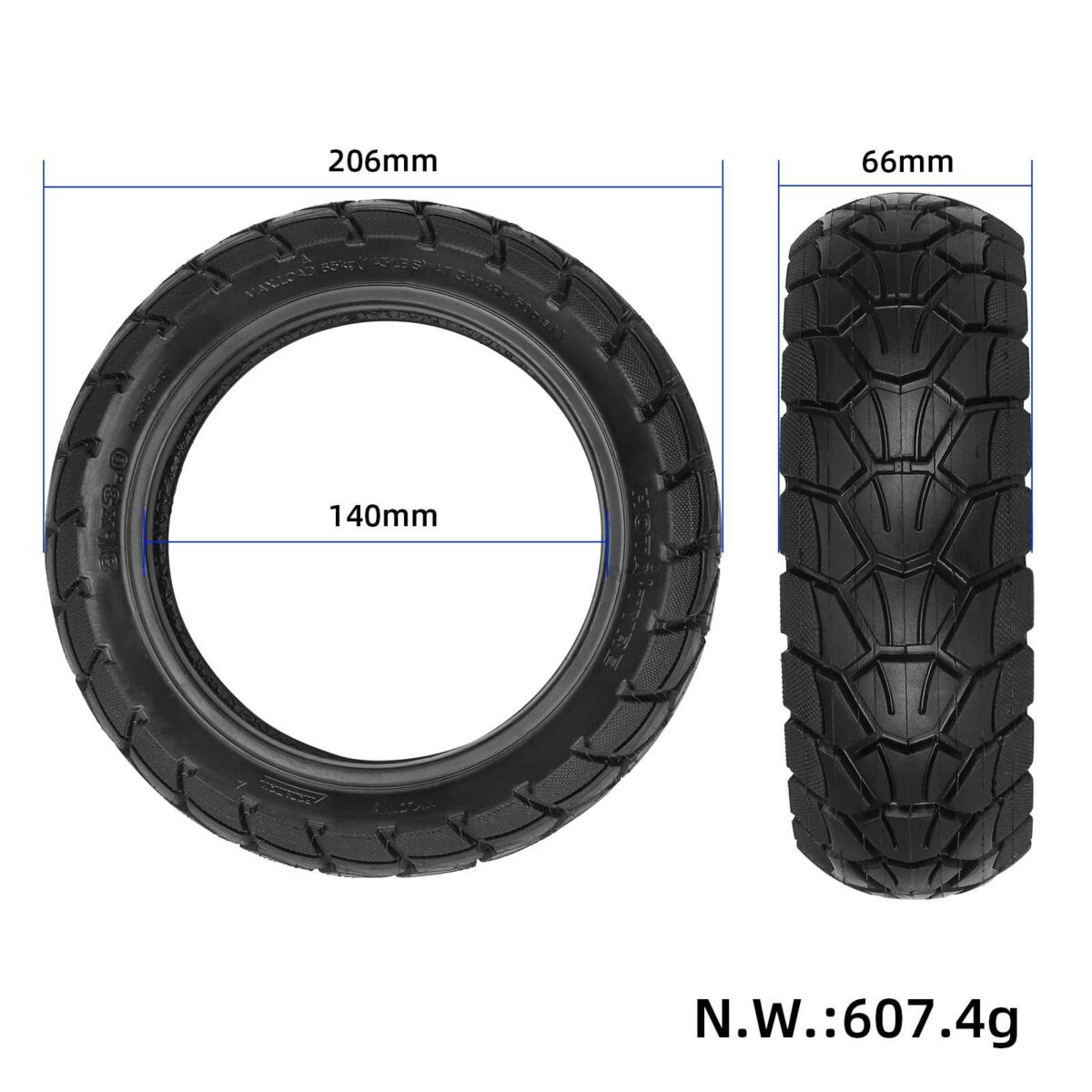 Neumático HOTA 8.5*3 con diámetro interior de 139 mm - Imagen 2