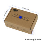 Luz de altavoz con carga USB solar azul - Imagen 3