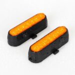 Juego de 4 luces intermitentes recargables amarillas Ulip + 1 juego de luces traseras intermitentes con control remoto para scooters G30 MAX - Imagen 3