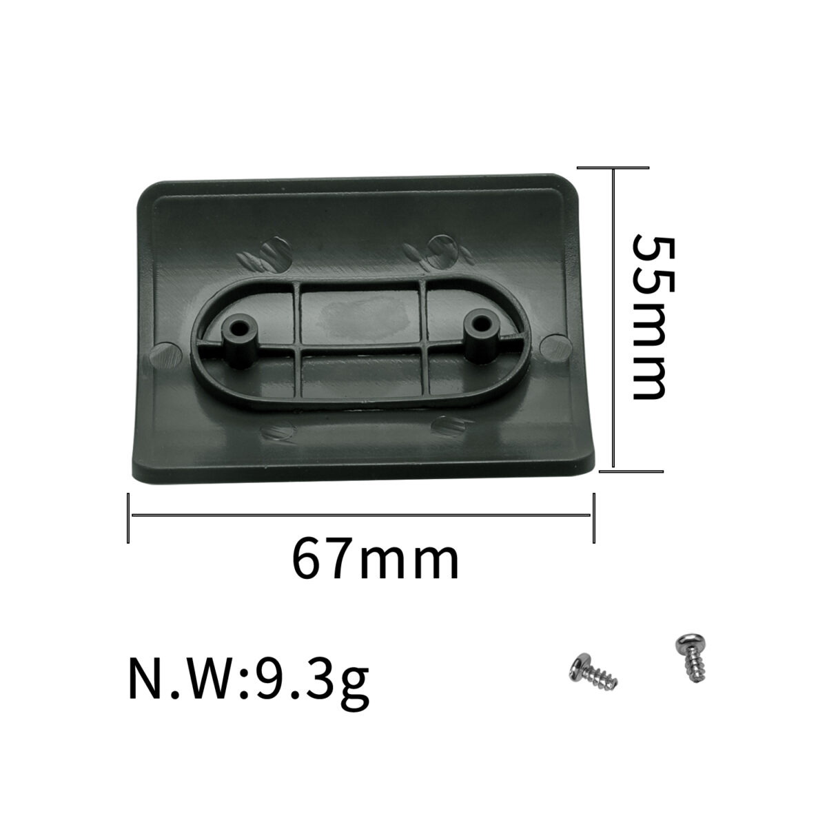 Placa de matrícula de guardabarros trasero Pro2 con tornillos - Imagen 2