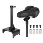 Asiento negro para scooters Segway Ninebot serie F con sillín grande