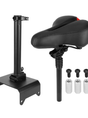 Asiento negro para scooters Segway Ninebot serie F con sillín grande