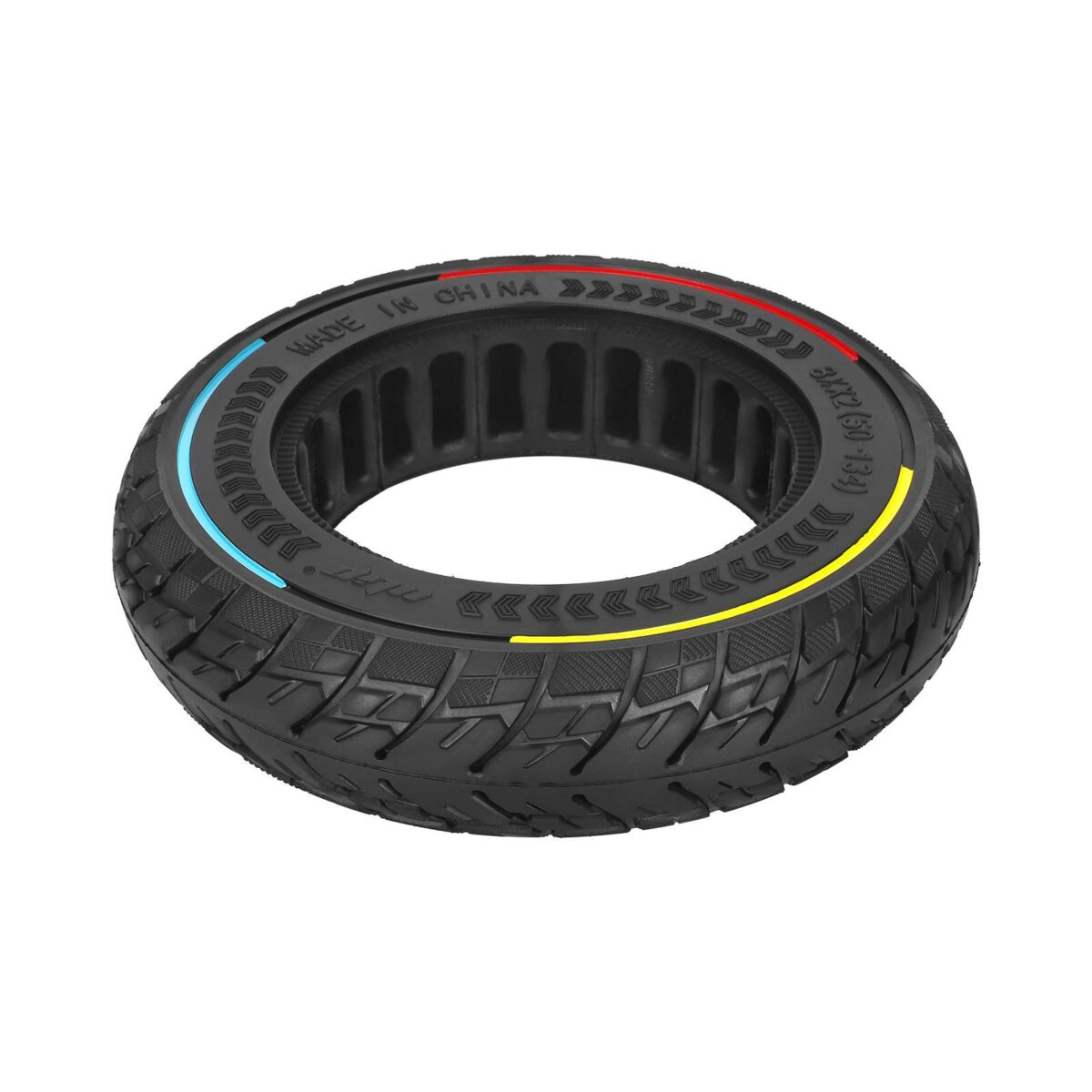 Neumático sólido todoterreno Ulip 8.5*2(50-134) con círculo de tres colores para scooters VSETT 9 y 9+ / ZERO 8/9 / Inokim Light 2 - Imagen 3