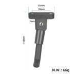Pata de cabra negra con 2 tornillos para patinete Xiaomi 4 Pro - Imagen 2