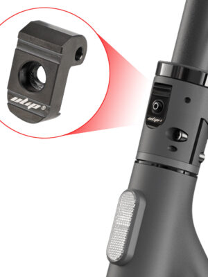 Hebilla plegable de acero inoxidable negra para patinetes Xiaomi con eje de acero inoxidable.