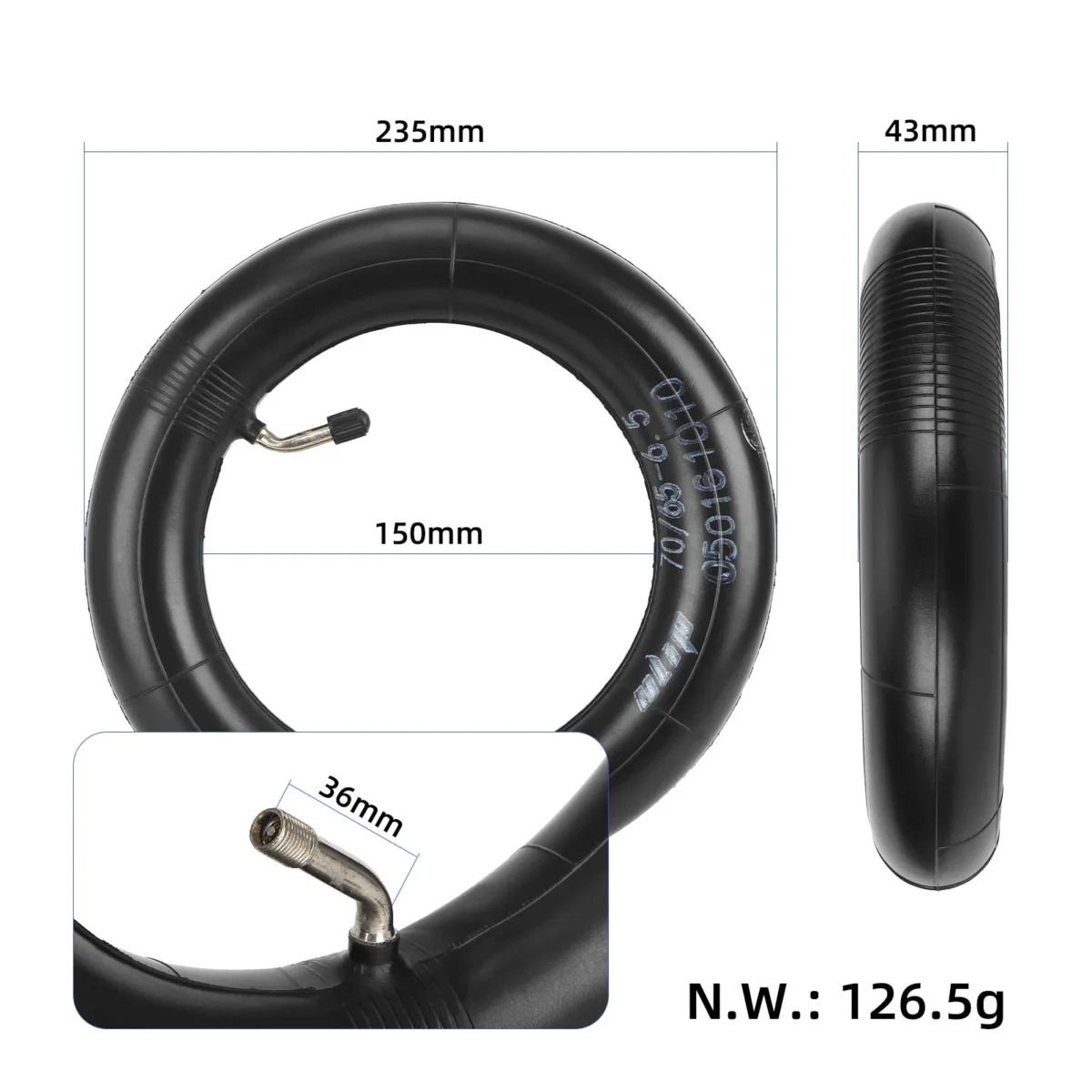 Tubo interior curvo ULIP70/65-6.5 (0 * 75 grados) - Imagen 2