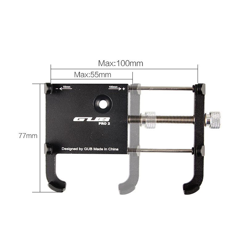 Soporte para teléfono negro GUB PRO2 - Imagen 2