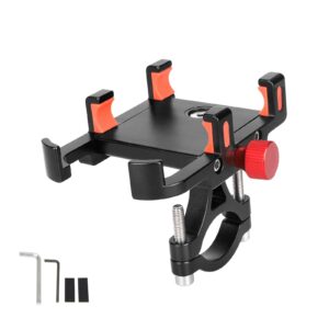 Soporte para teléfono móvil de aluminio negro plateado JAKROO