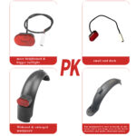 Suspensión trasera Red V2 con guardabarros y luz trasera para scooter Pro y Pro 2 - Imagen 4