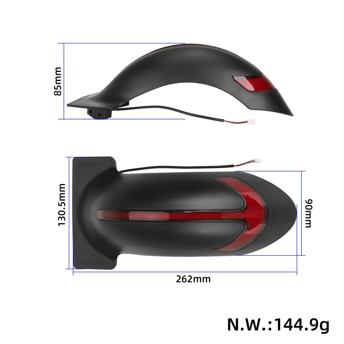 Guardabarros trasero DUALTRON POP (con luz trasera) - Imagen 2