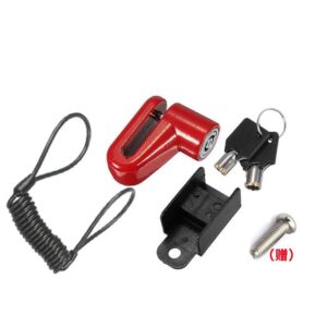 Bloqueo de freno rojo con cable negro