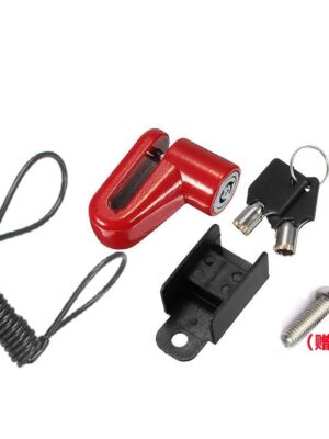 Bloqueo de freno rojo con cable negro