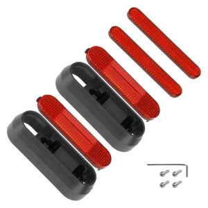 Reinstalación de carcasas decorativas grises y barras reflectoras rojas para scooters Segway Max G30
