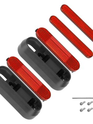 Reinstalación de carcasas decorativas grises y barras reflectoras rojas para scooters Segway Max G30