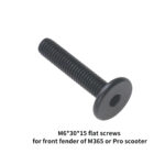 Tornillos planos M6*30 para reinstalar el guardabarros delantero del M365 - Imagen 2