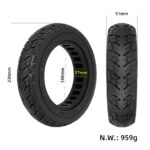 Neumático sólido Ulip 9.5*2.0 negro para scooters Xiaomi y de 8.5 pulgadas - Imagen 2