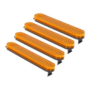 4 barras reflectoras amarillas para scooters Pro 2, Essential, 1S, F2, F2 Plus y F2 Pro