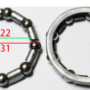Juego de 1 cuenco de bola de horquilla MTB con soporte de talón de eje medio de 31 mm (piezas)