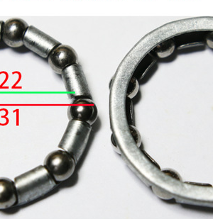 Juego de 1 cuenco de bola de horquilla MTB con soporte de talón de eje medio de 31 mm (piezas)