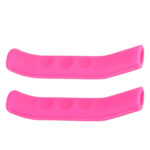 2 fundas de silicona para palanca de freno de color rosa