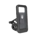 Soporte para teléfono móvil de plástico negro